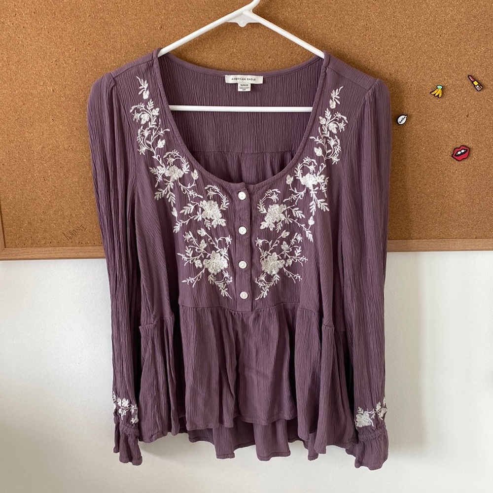 Purple American Eagle Blouse